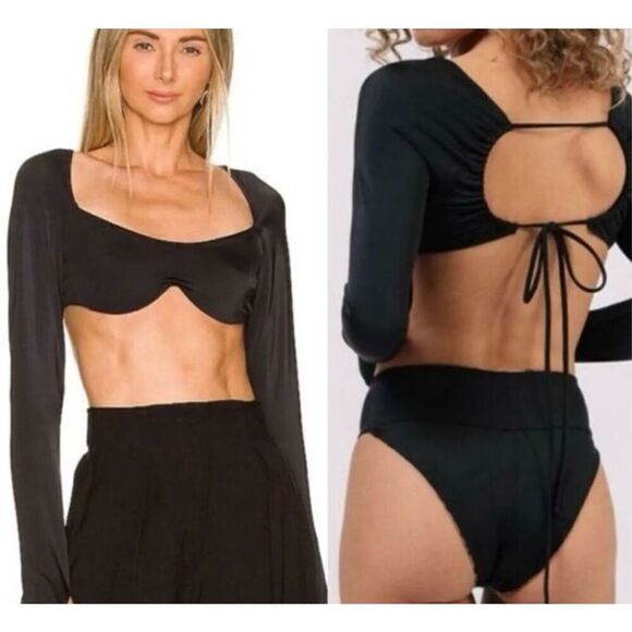 We are HAH Hot as Hell Keep It Up Swim Top Sz Small Red NWT - Picture 7 of 7